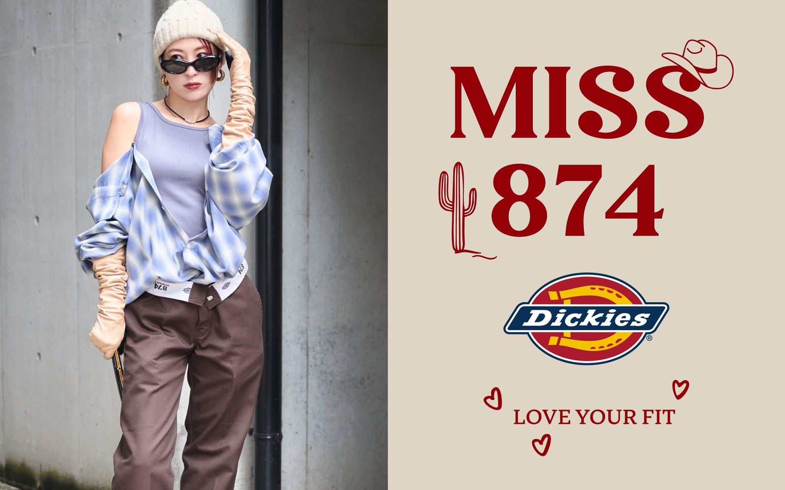DICKIES FOR WOMEN “MISS874”♡