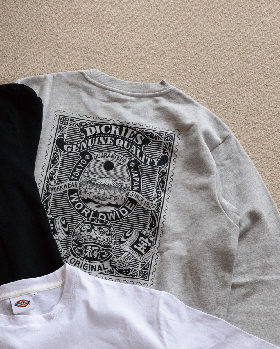 SWEAT CREW フロントのスタンプモチーフ