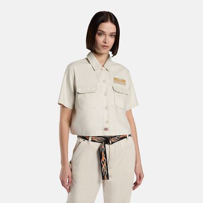 Dickies x Harley Davidson クロップ ワーク シャツ