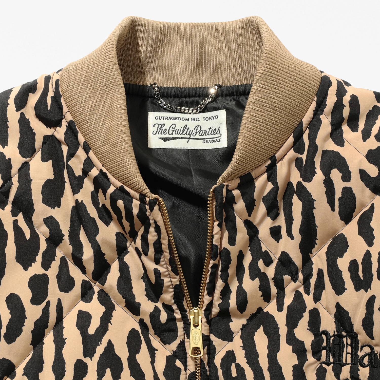 Dickies x WACKO MARIA LEOPARD QUILTED JACKET レオパード キルティング ジャケット image number 2