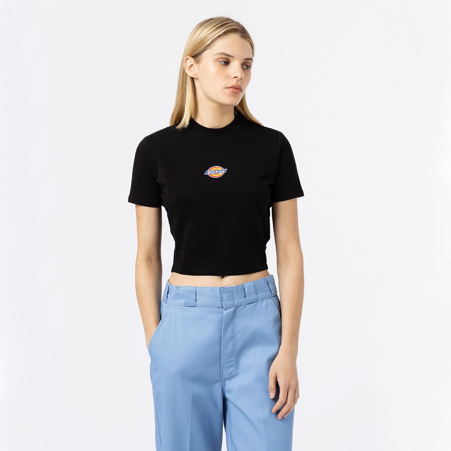 クロップド S/S Tシャツ スリムフィット image number 0
