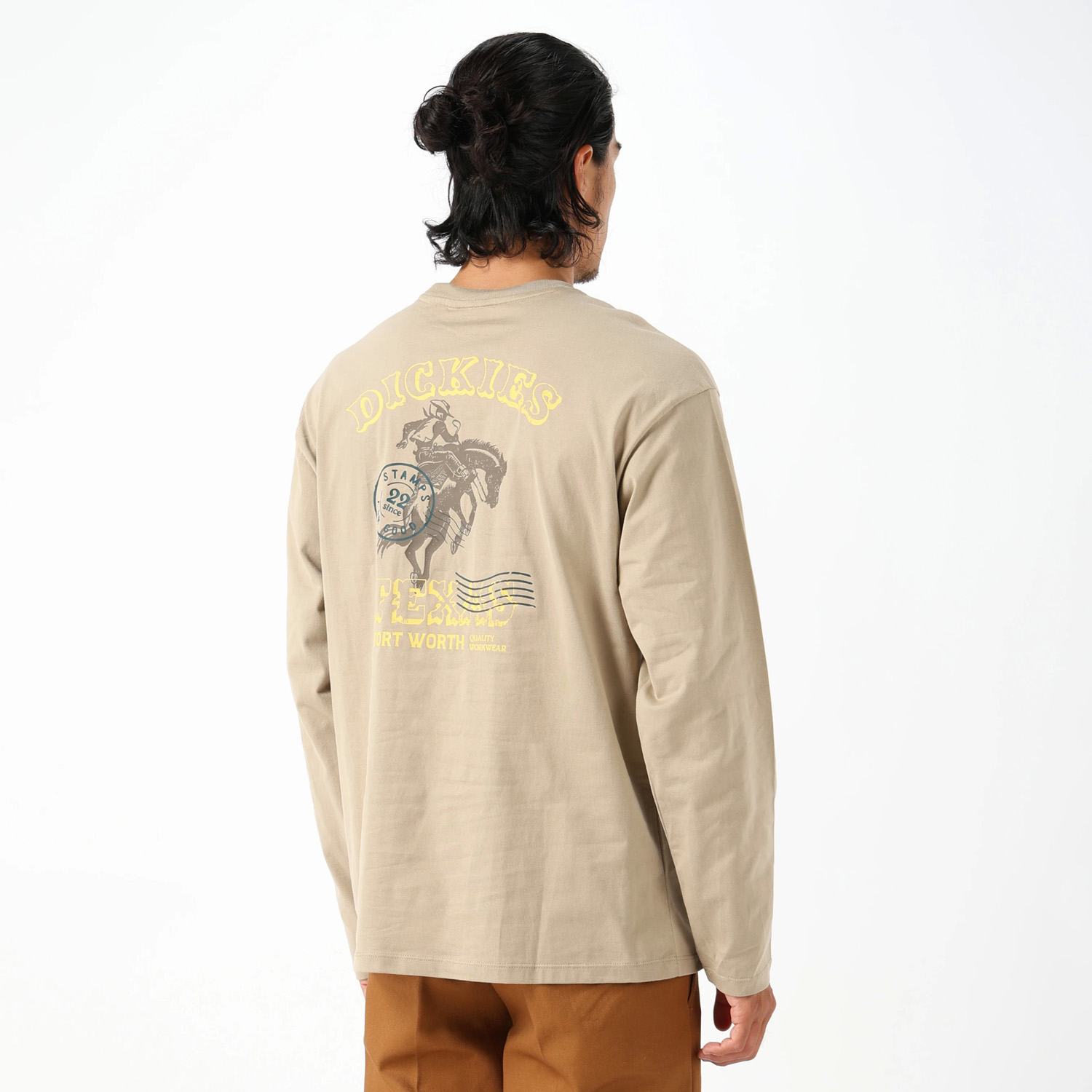 ジャージー L/S Tシャツ リラックスフィット "TEXAS FORT WORTH" image number 4