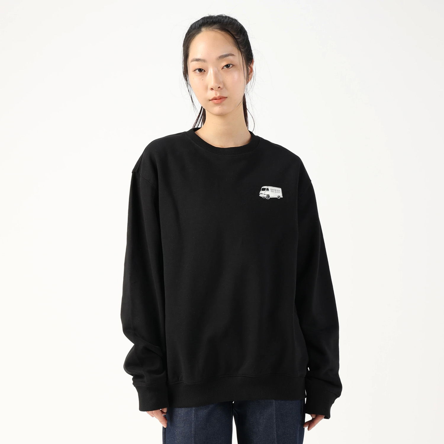 スケートボーディング グラフィック フリース クルーネックスウェット リラックスフィット image number 8