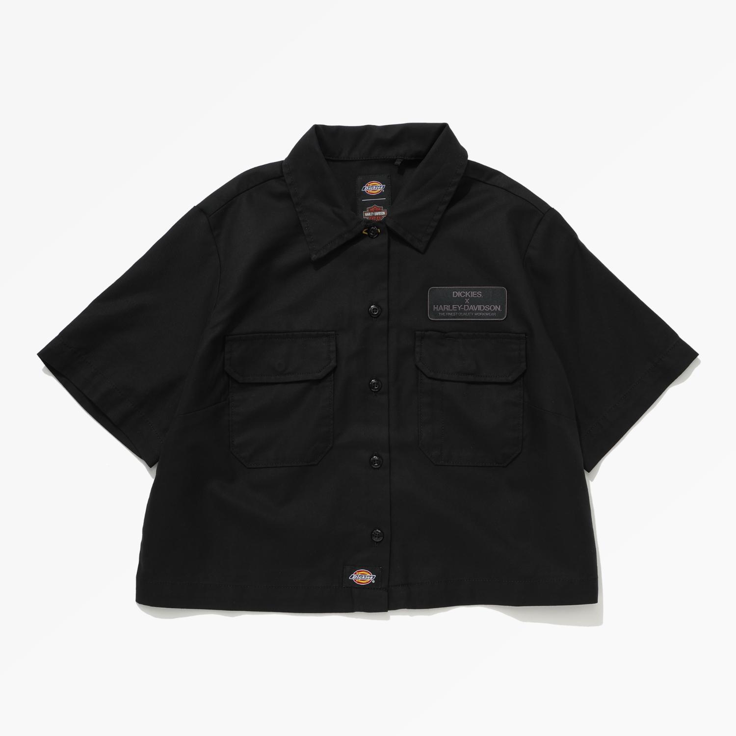 くらしを楽しむアイテム Davidson Harley x Dickies クロップ シャツ ワーク トップス