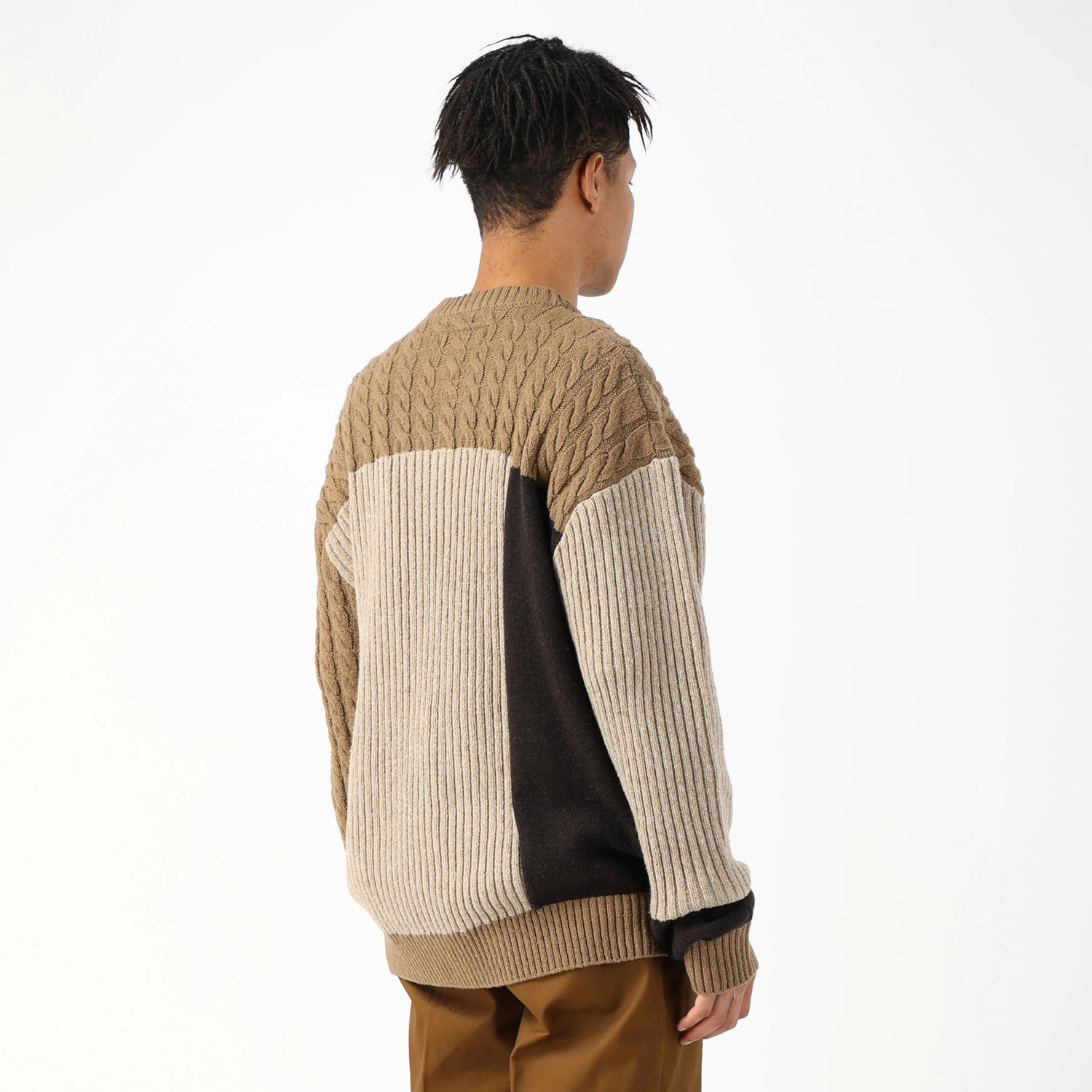 FW23 HERITAGE OUTDOOR COLLECTION ルーカス パッチワーク セーター image number 4