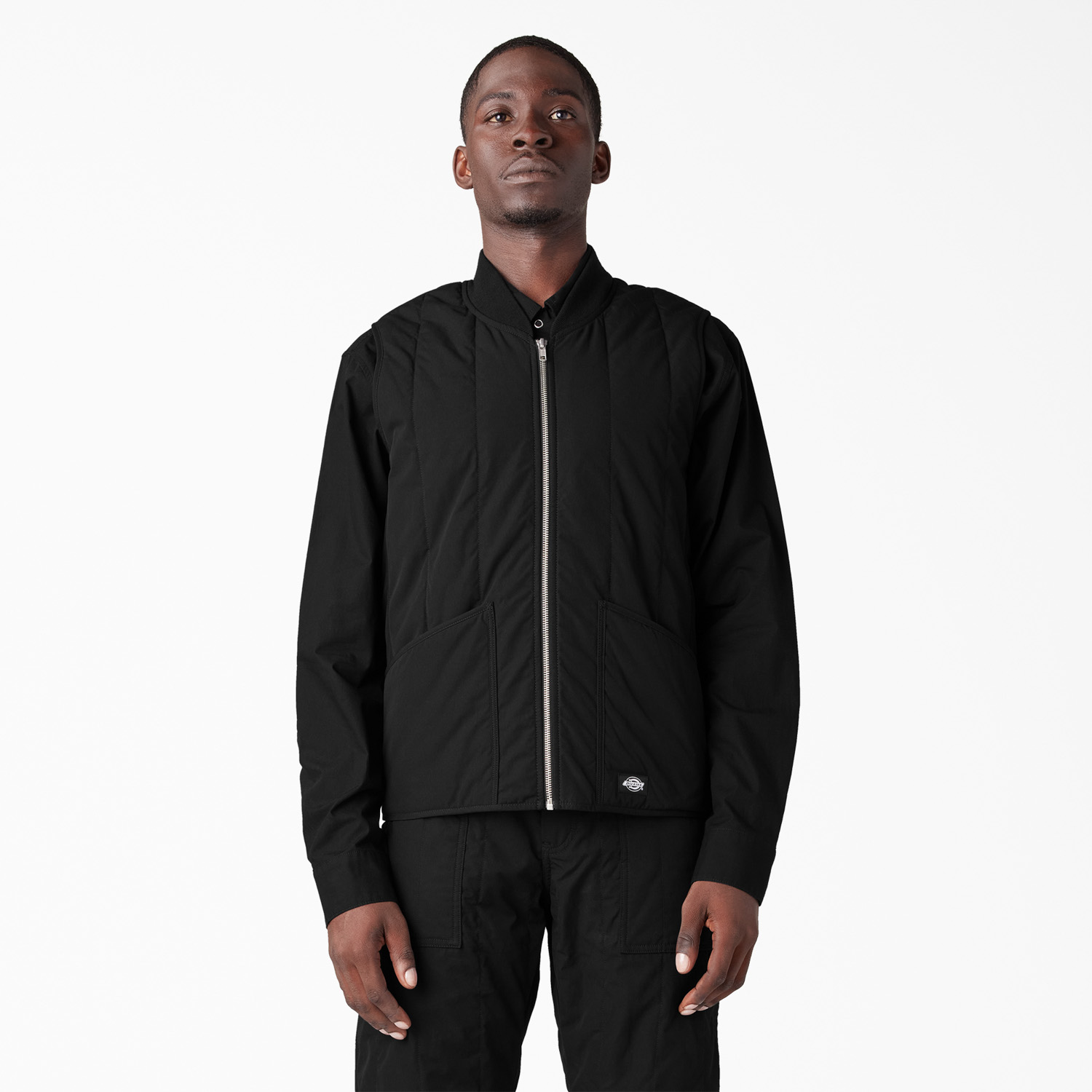 【値下げ可能】　Dickies ベスト 黒　裏起毛