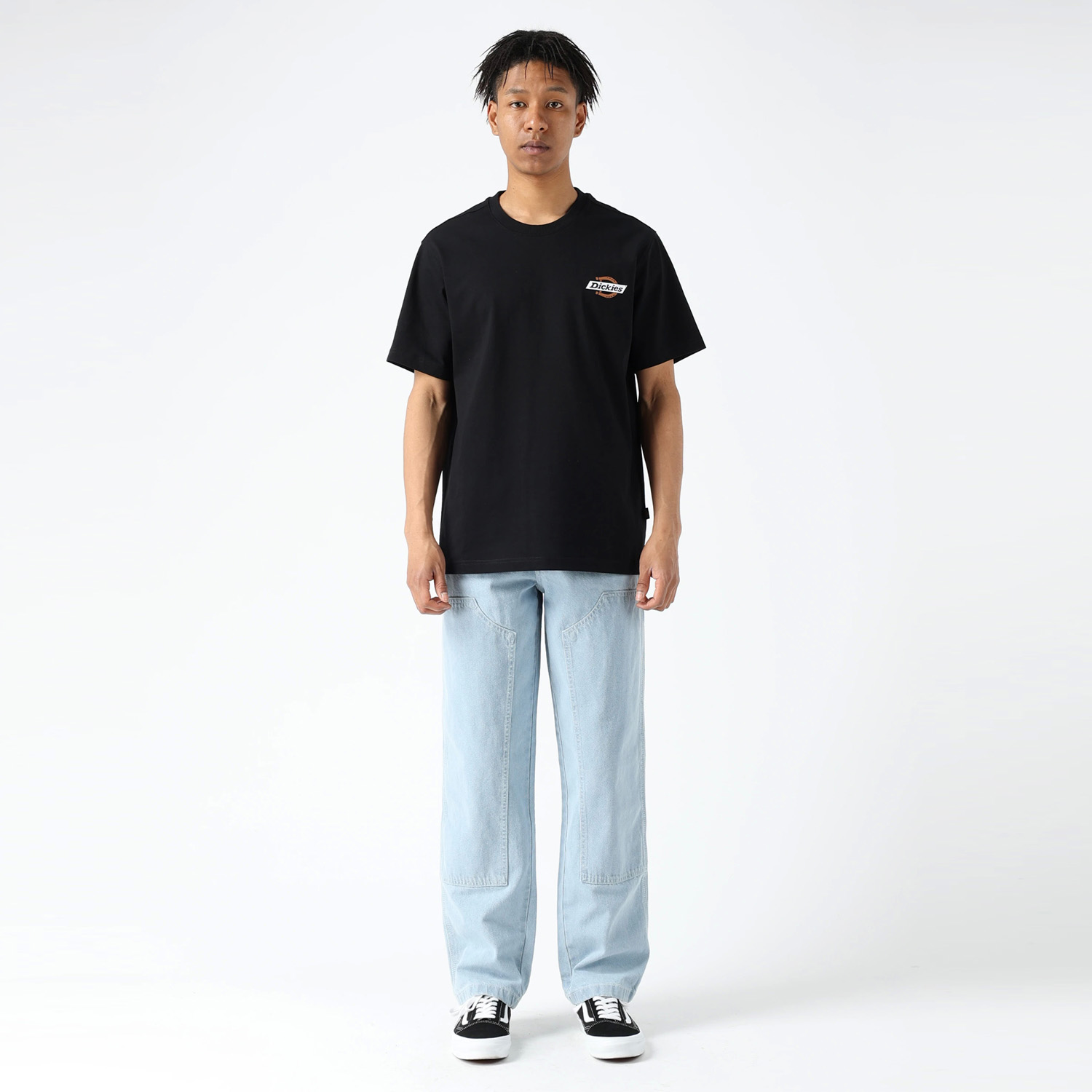 ディッキーズ | Dickies マディソン ダブルニー デニムパンツ ルーズフィット in ウ ゙ィンテージ ブルー、W30x32、コットン