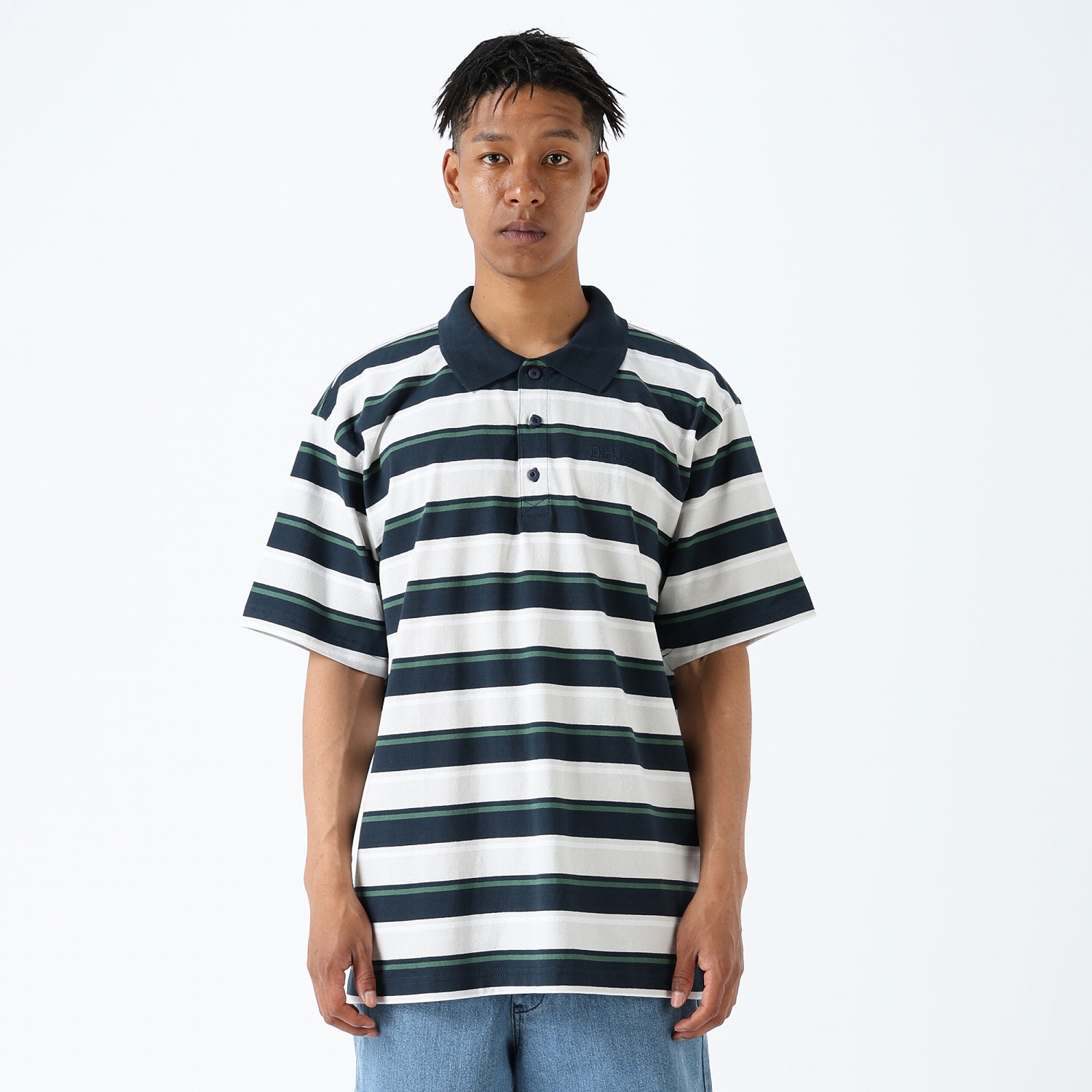 GUY MARIANO ボーダー S/S ポロシャツ リラックスフィット |ディッキーズ（Dickies）公式オンラインショップ