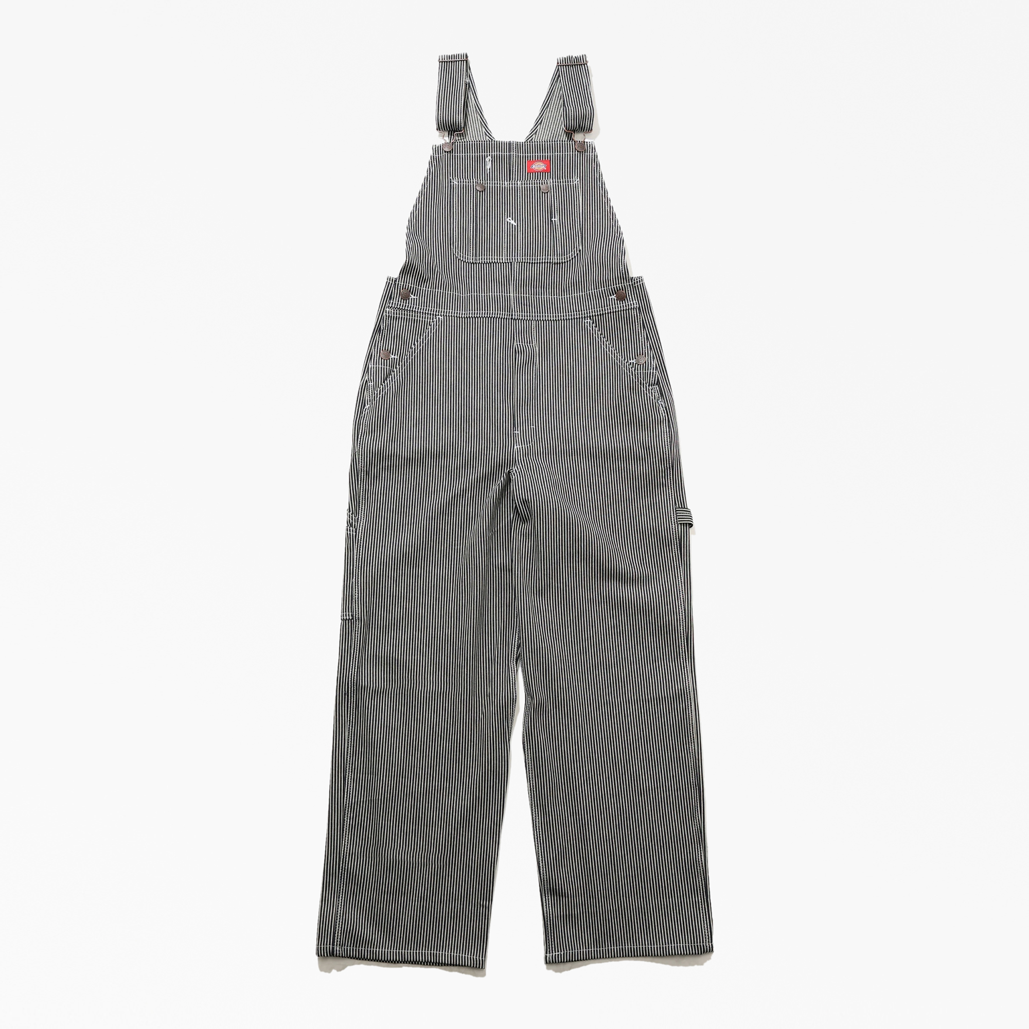 ディッキーズDickies ヒッコリーストライプオーバーオール