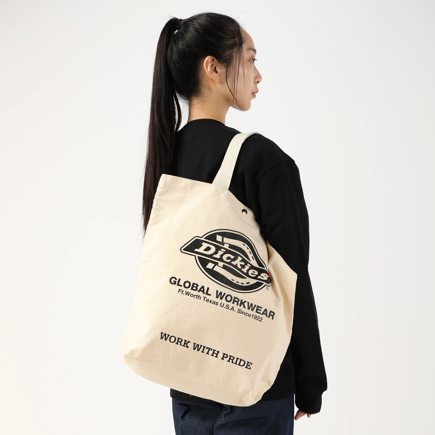 ロゴ キャンバス トートバッグ image number 6