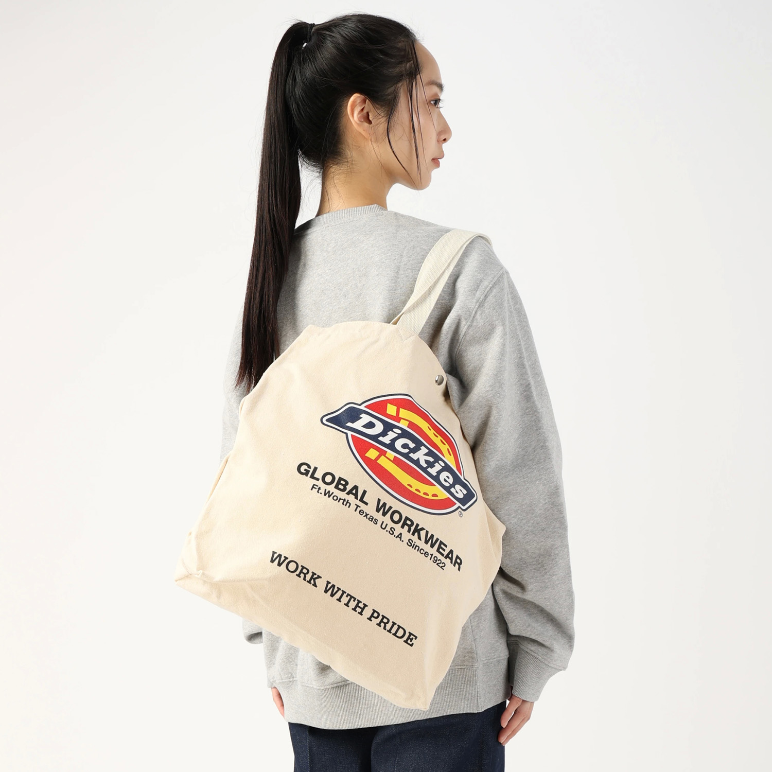 ロゴ キャンバス トートバッグ image number 6