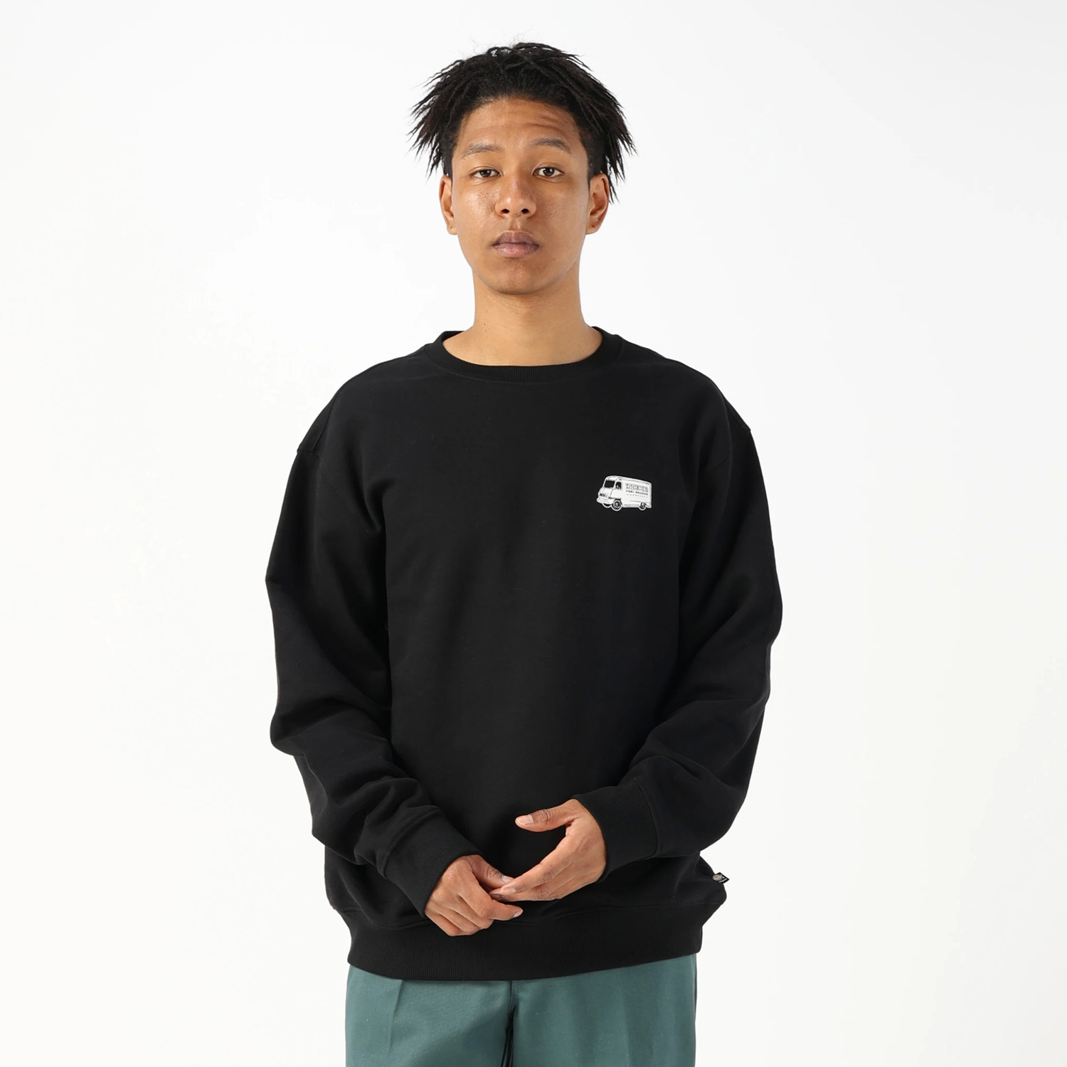 スケートボーディング グラフィック フリース クルーネックスウェット リラックスフィット image number 2