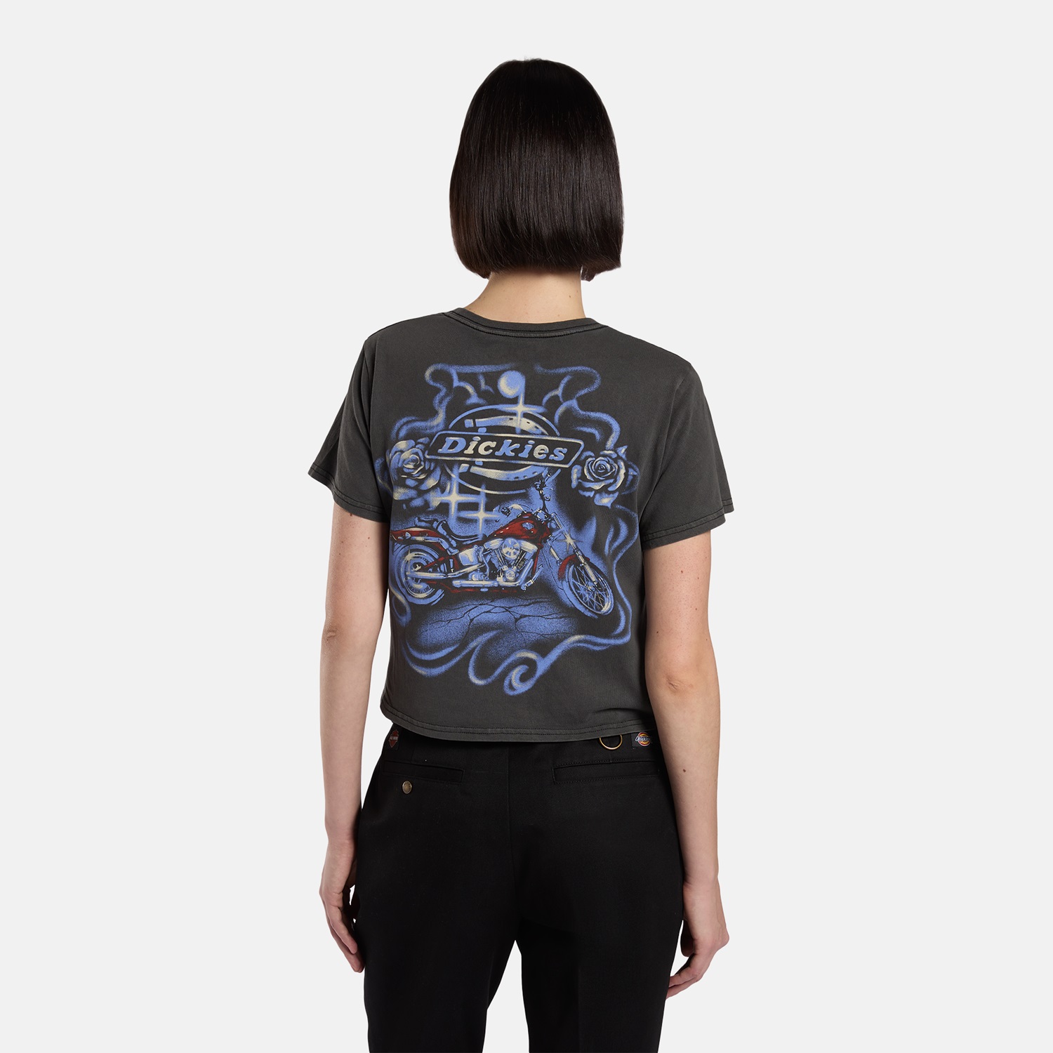 Dickies x Harley Davidson MOTO CROP Tシャツ |ディッキーズ