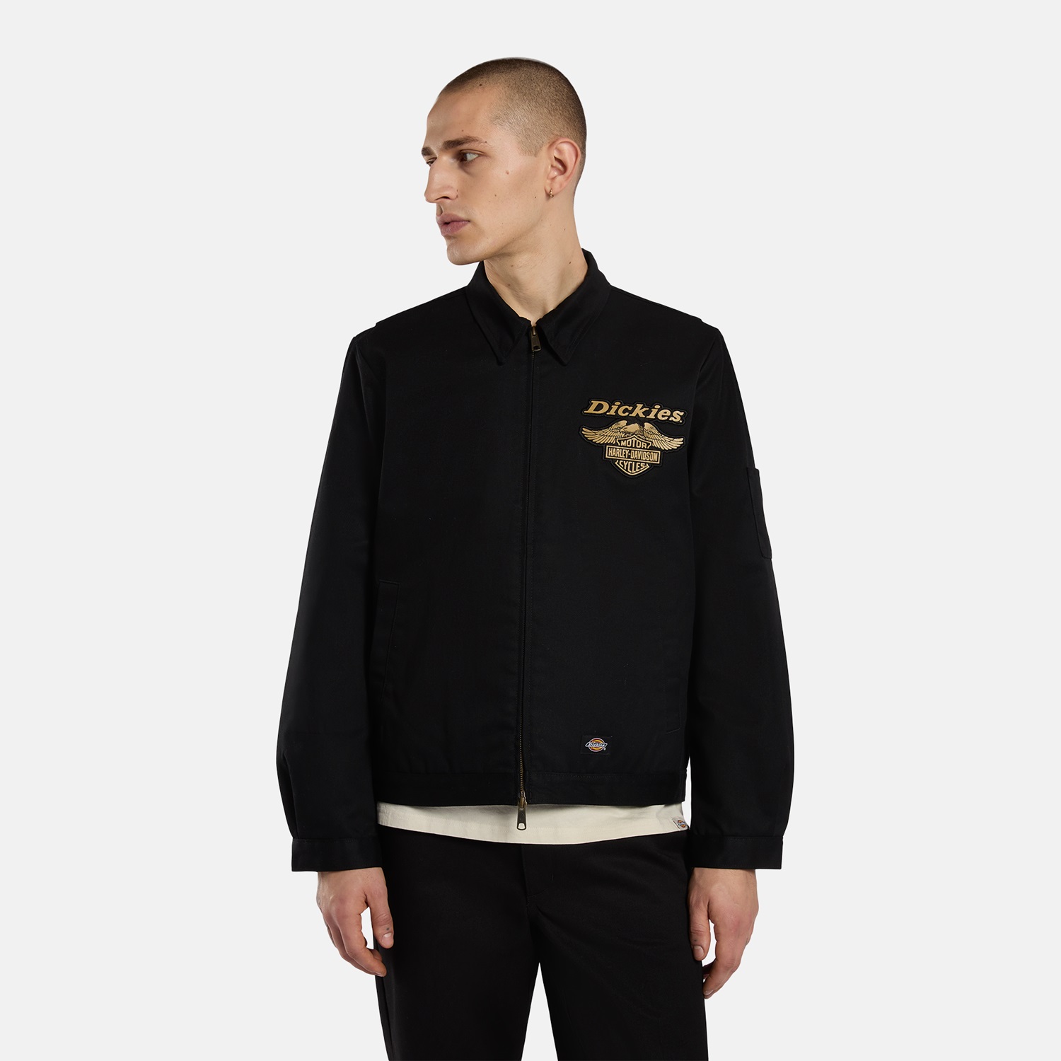 【楽ギフ_のし宛書】 Dickies x アイゼンハワージャケット Davidson Harley ジャケット・アウター