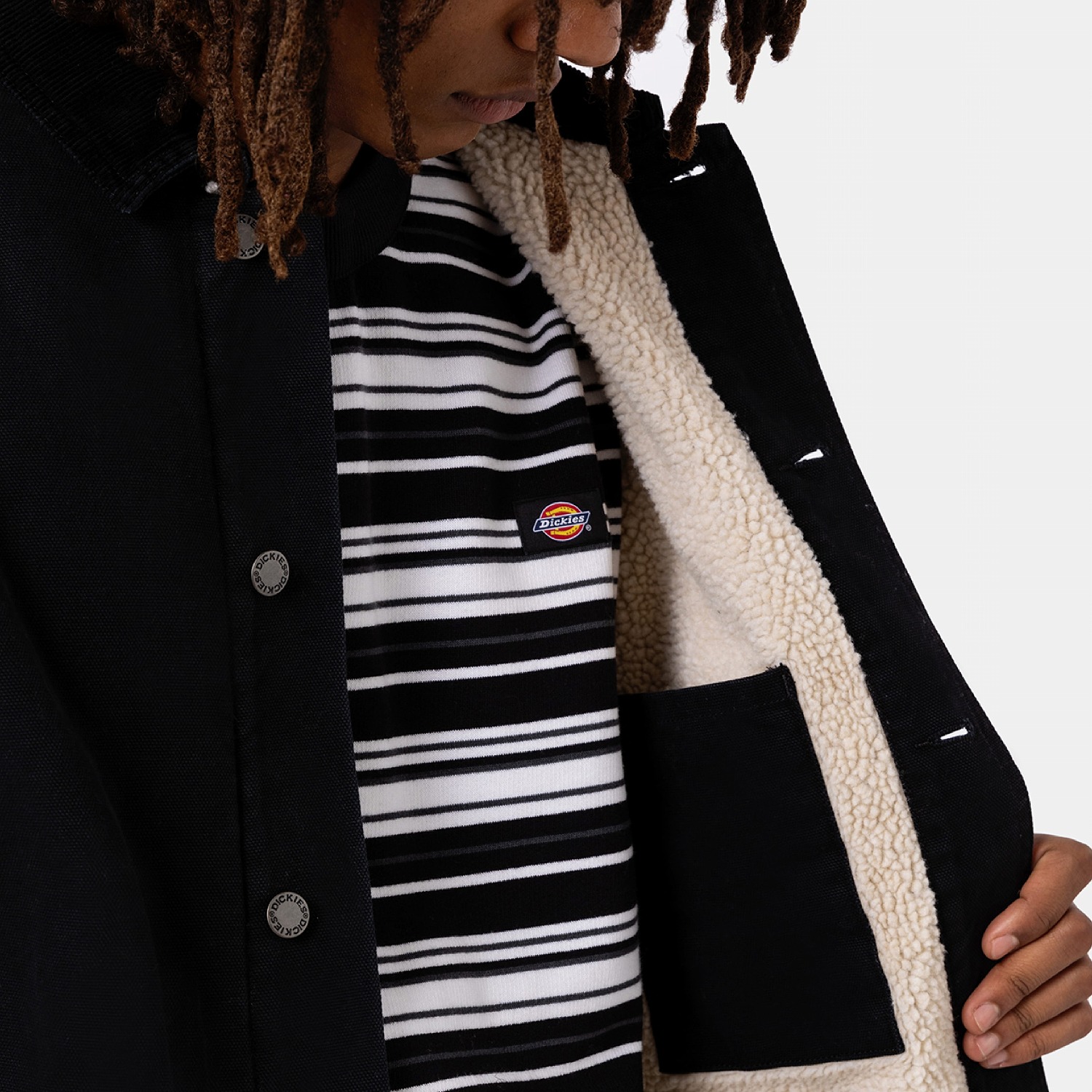 Dickies チョアコート ブルゾン ブラック ワッペンリメイク - メルカリ
