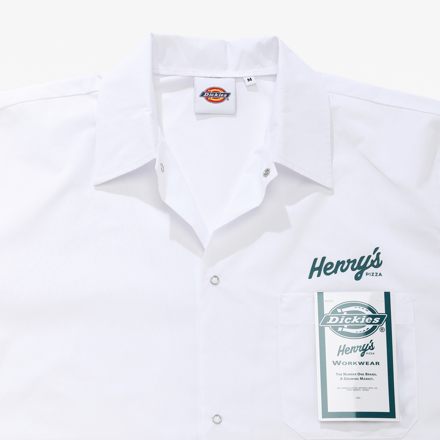 最安価格 x Dickies OUT] SOLD Henry's |ディッキーズ シェフシャツ PIZZA トップス