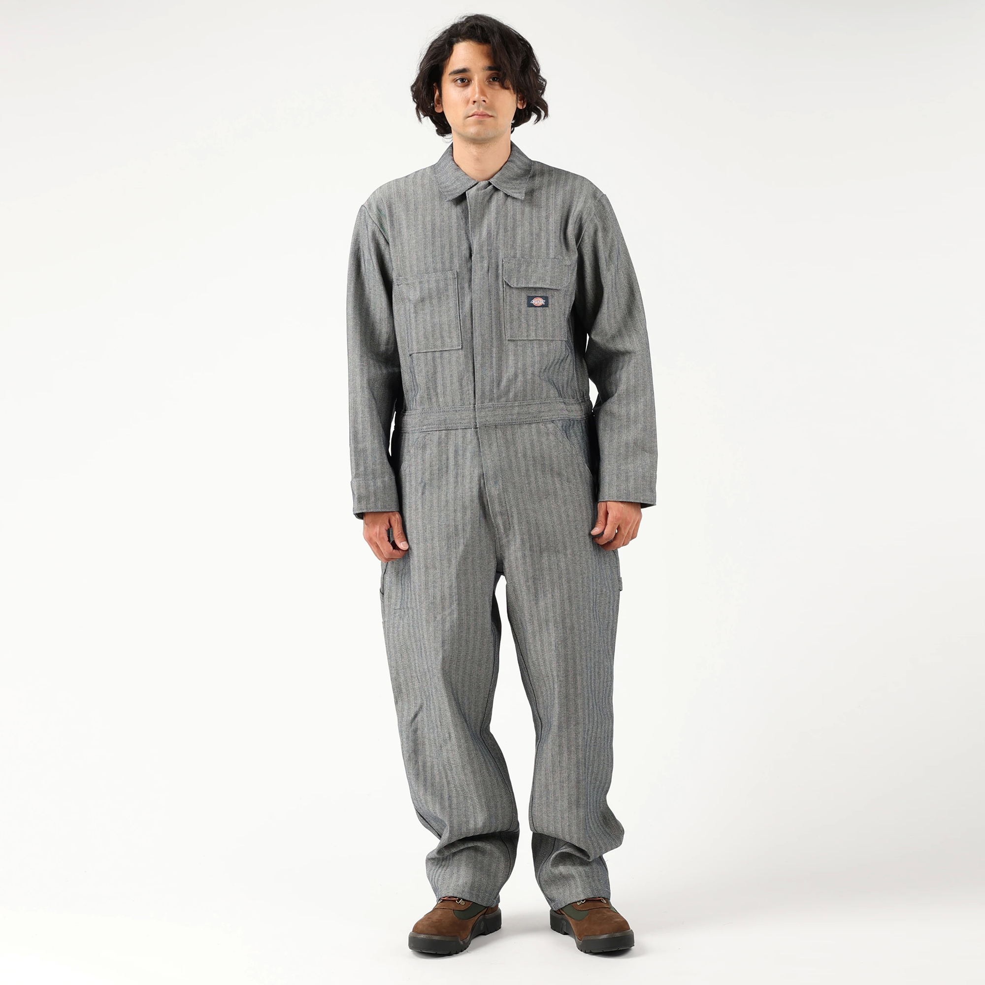 Dickies ディッキーズ つなぎ 長袖 フィッシャーストライプ 4897