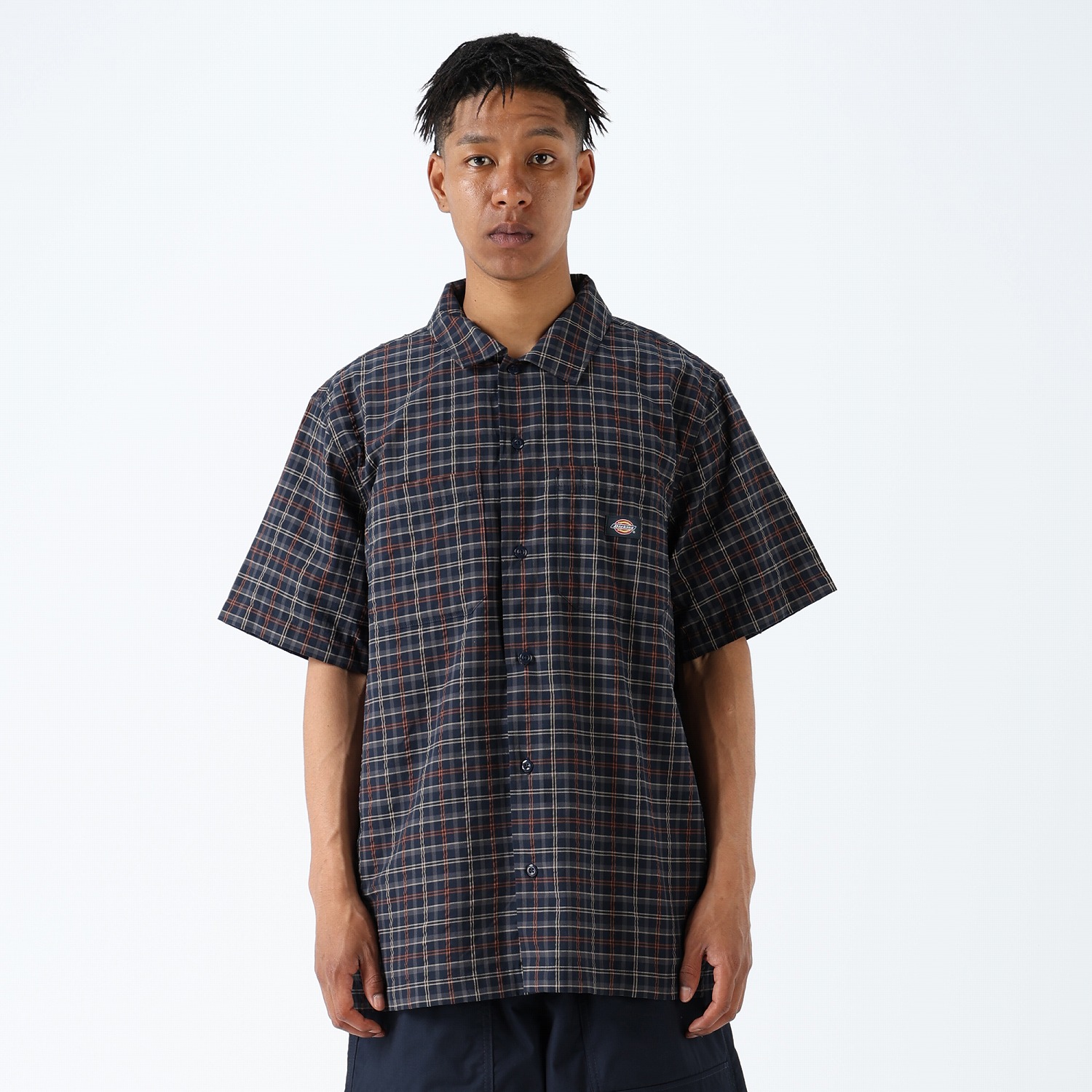 【1度のみ着用】DICKIES TWILL SKATE SHIRTS Mサイズ サリー S/S シャツ レギュラーフィット |ディッキーズ（Dickies