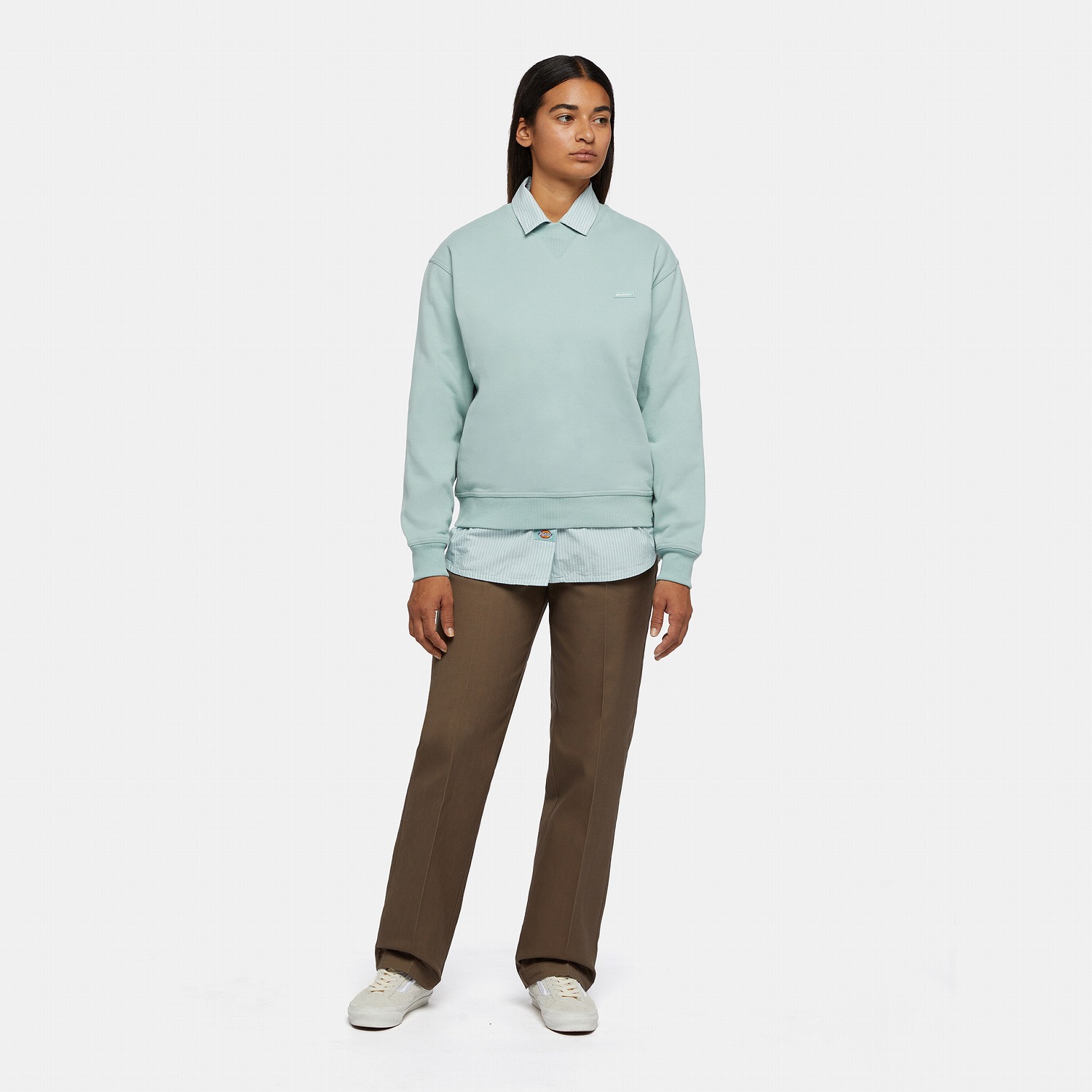 古着 90年代 ディッキーズ Dickies 長袖 無地 ブランク
