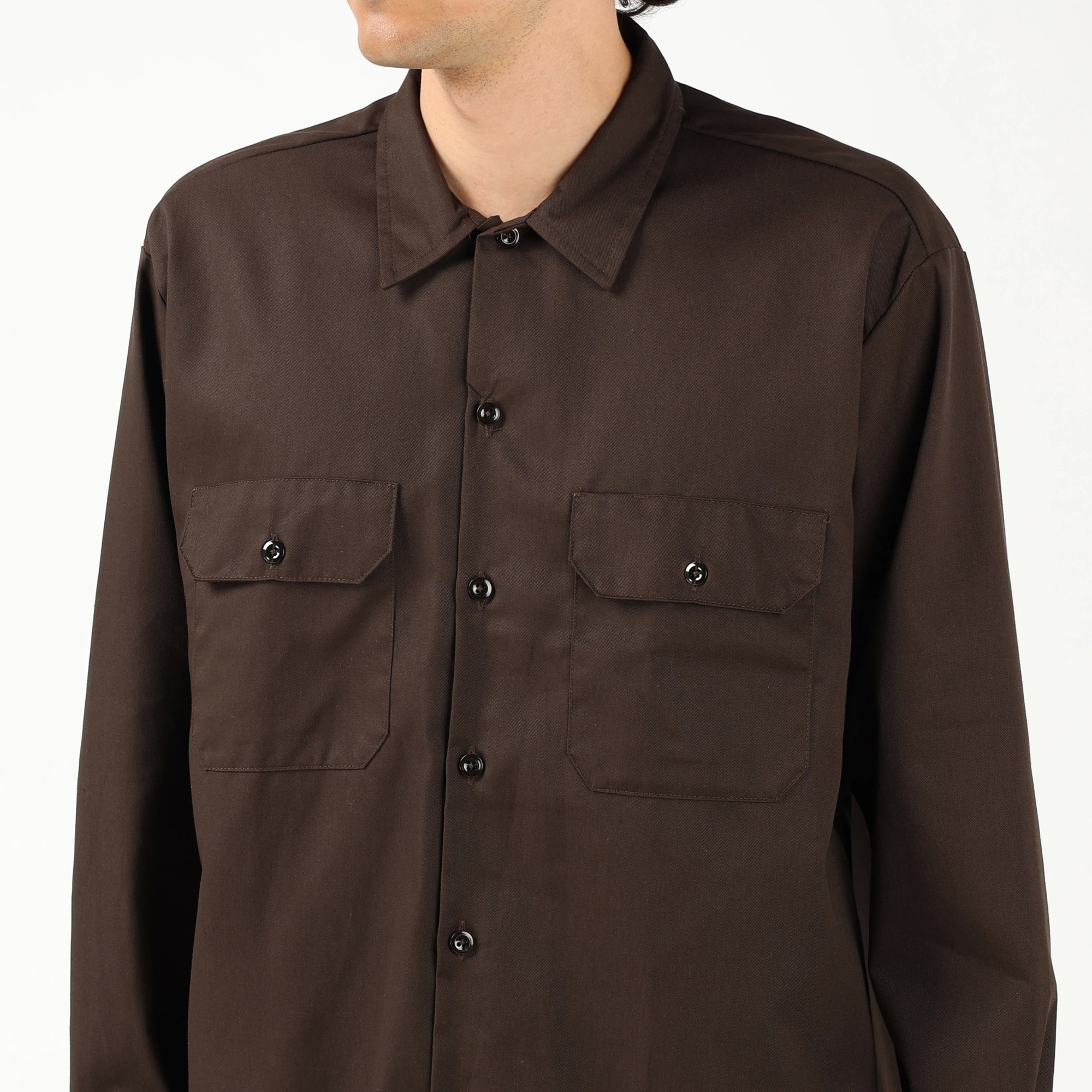 商品画像：Dickies ディッキーズ ワークシャツ 長袖 メンズ シャツ 長袖 2