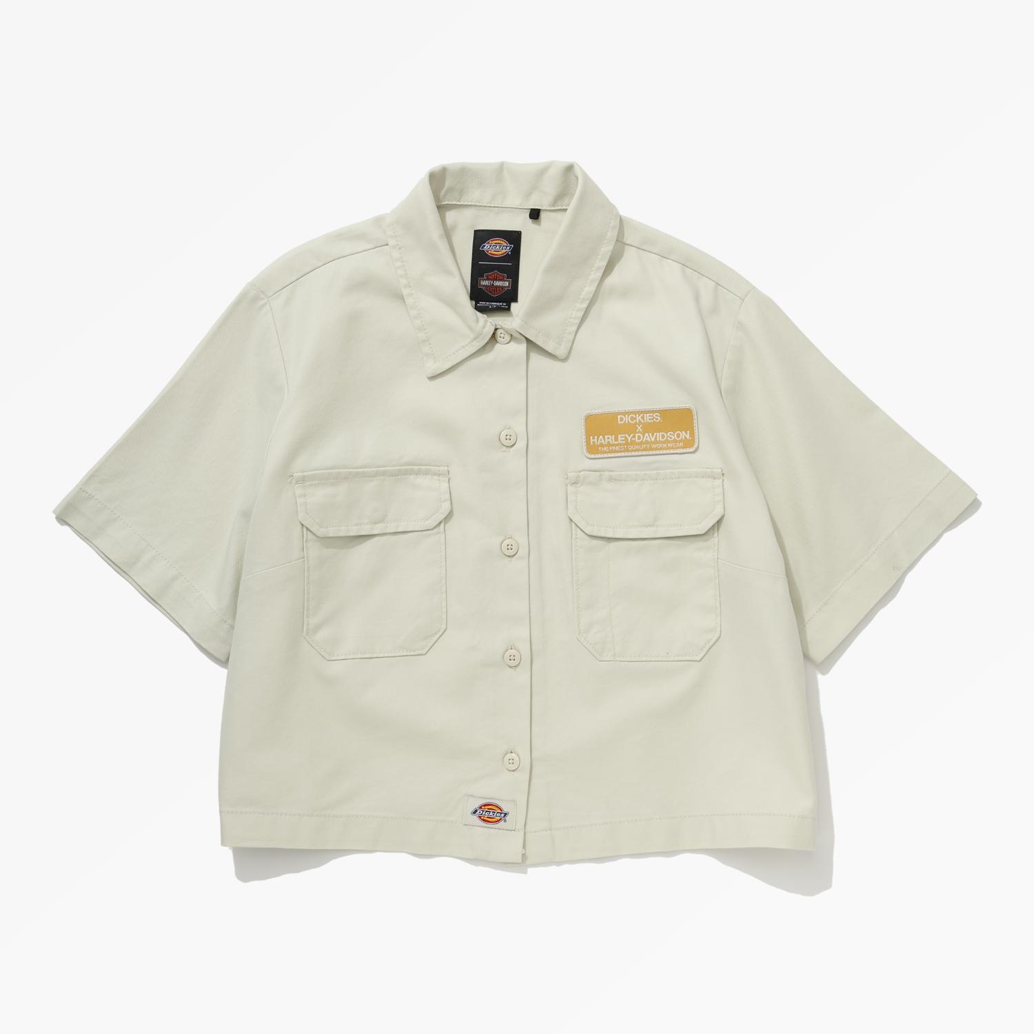 Dickies x Harley Davidson クロップ ワーク シャツ