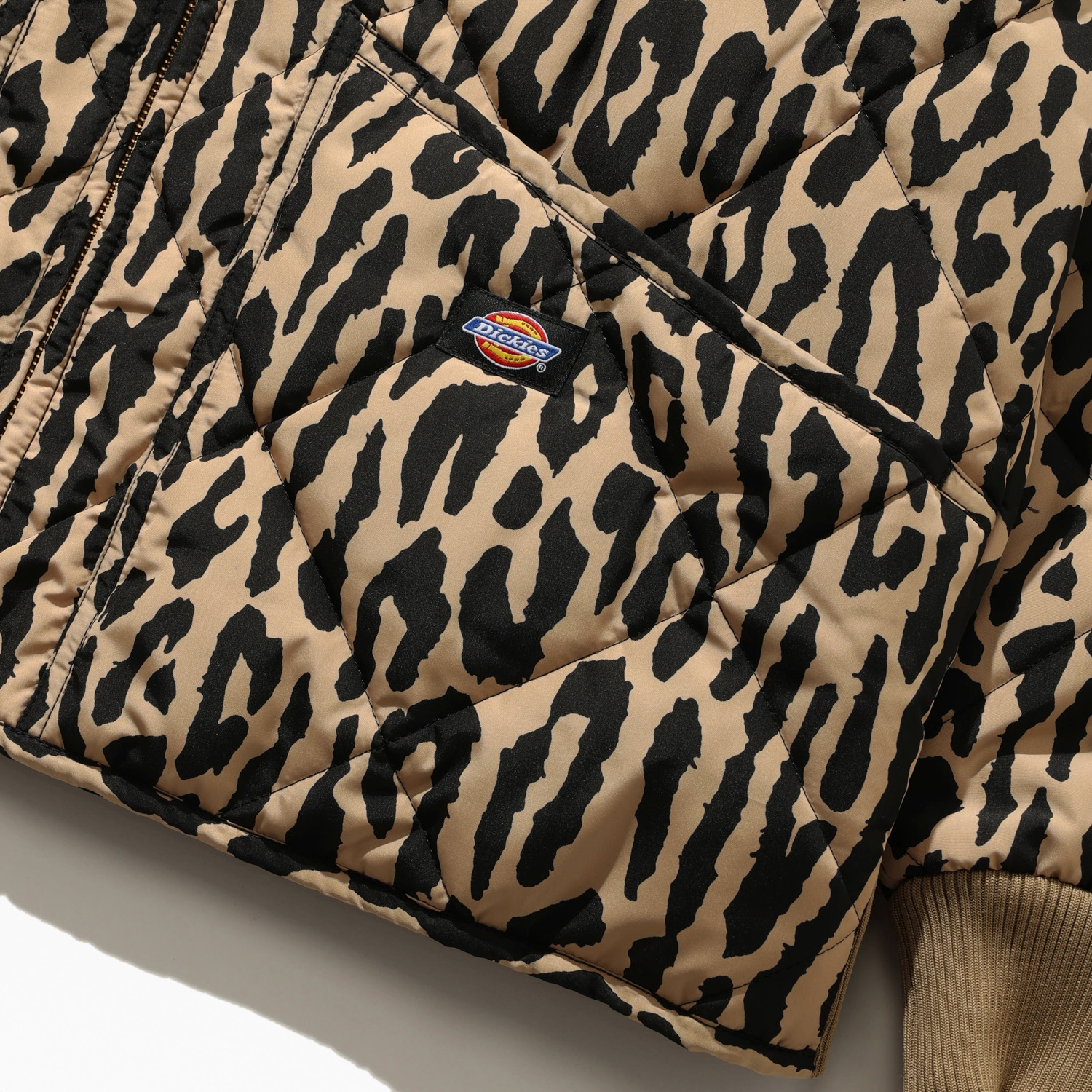 Dickies x WACKO MARIA LEOPARD QUILTED JACKET レオパード キルティング ジャケット image number 4